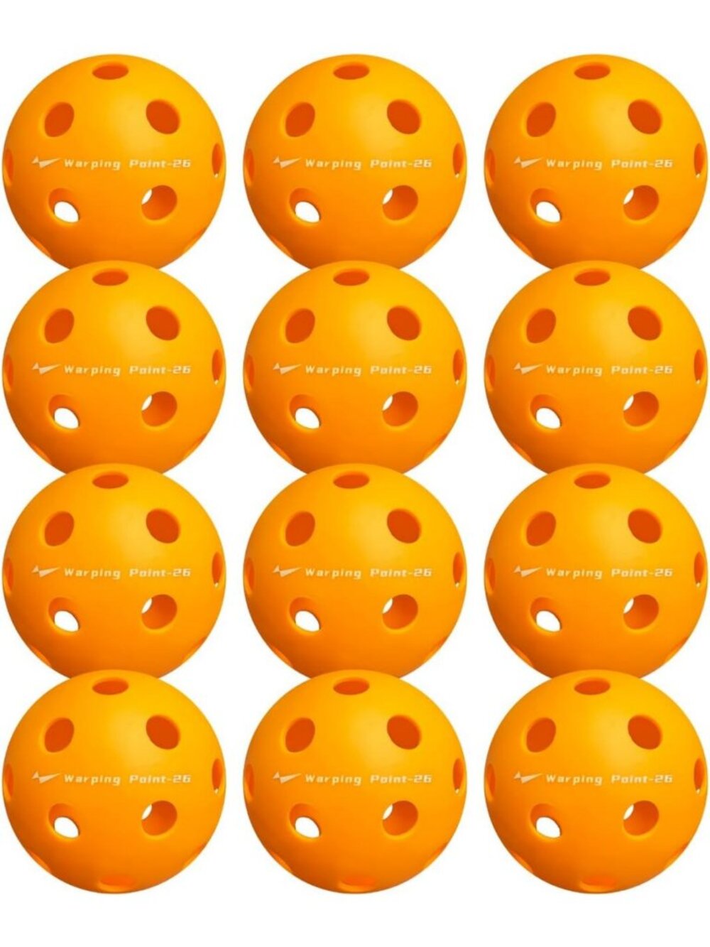 High Bounce Durable Pickleball Balls | 26 & 40 Holes | 4 & 12 Pack | USAPA